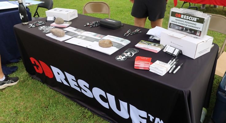 ODRescue table hand-outs at the Walk for Lives event